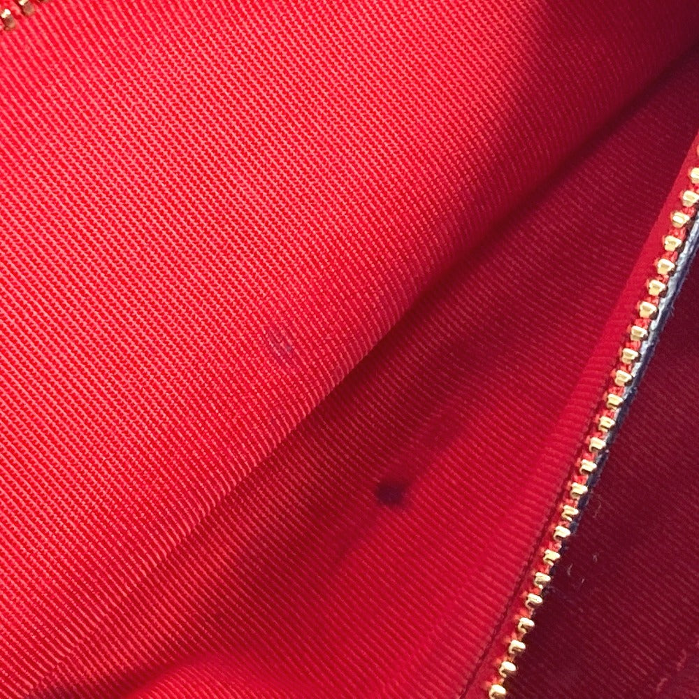 Christian Louboutin Shoulder Bag Patent leather Navy Chain bag, 2WAY bag, clutch bag, flap logo riviera
