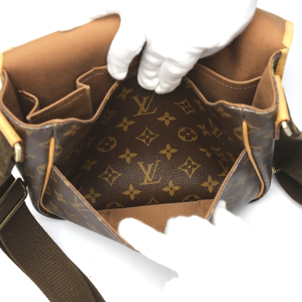 LOUIS VUITTON Shoulder Bag M40106 Monogram canvas Brown Messenger back Monogram Messenger PM�EBosphore unisex(Unisex) Used Authentic