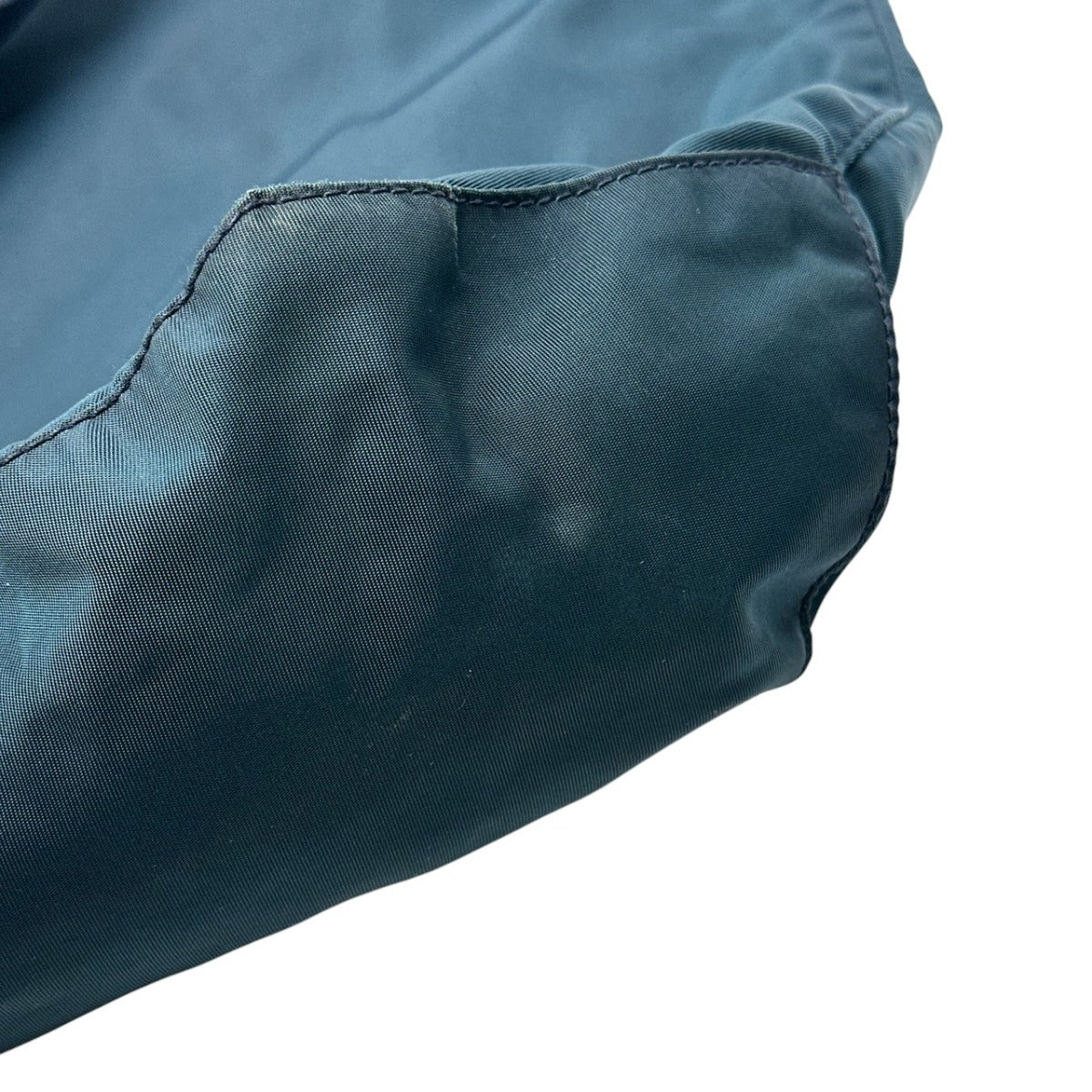PRADA Tote Bag Nylon blue Tote Bag Commuting to school Large enough to fit A4 size paper Women Used Authentic