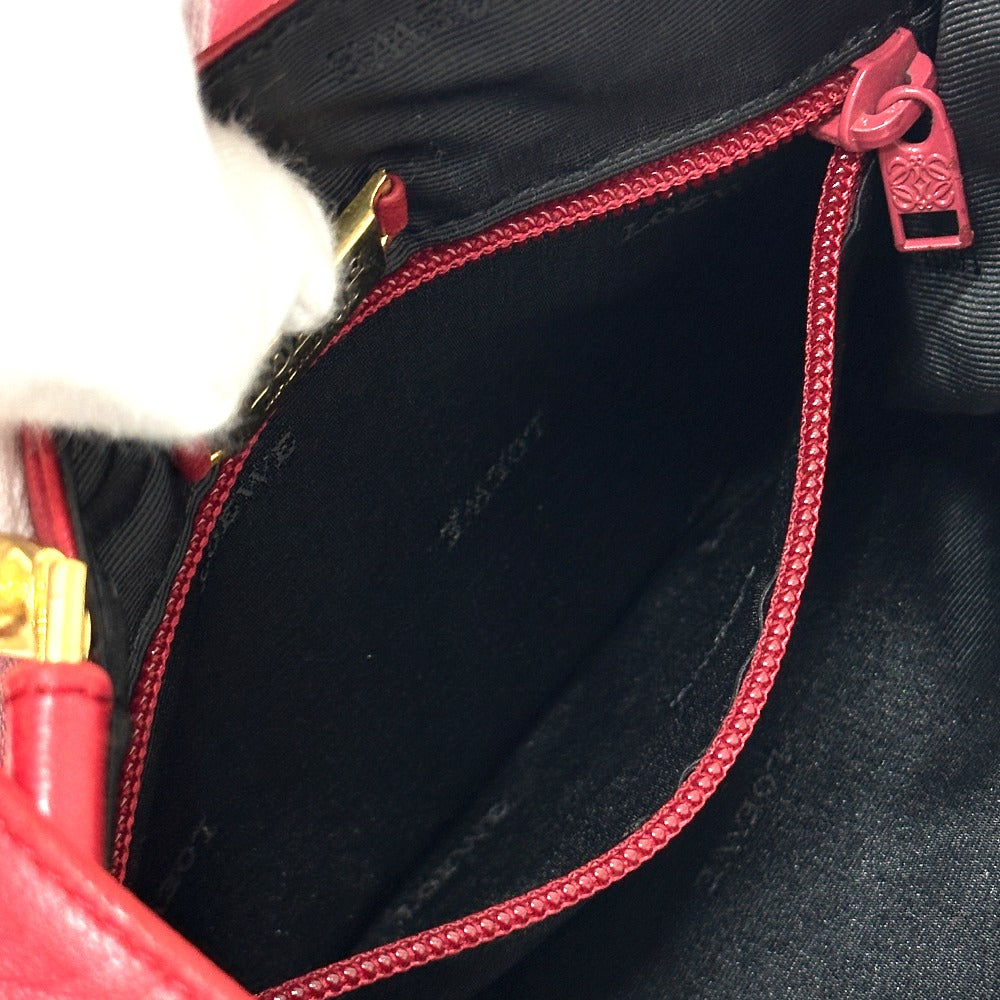 LOEWE Shoulder Bag leather Red logo