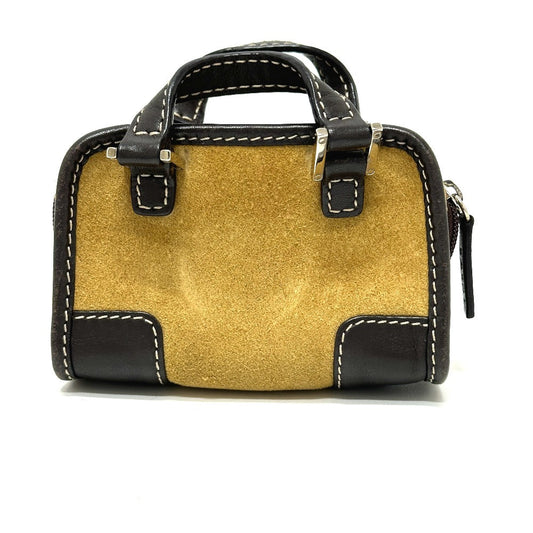 LOEWE Handbag 290612 suede beige Amazonas Micromini