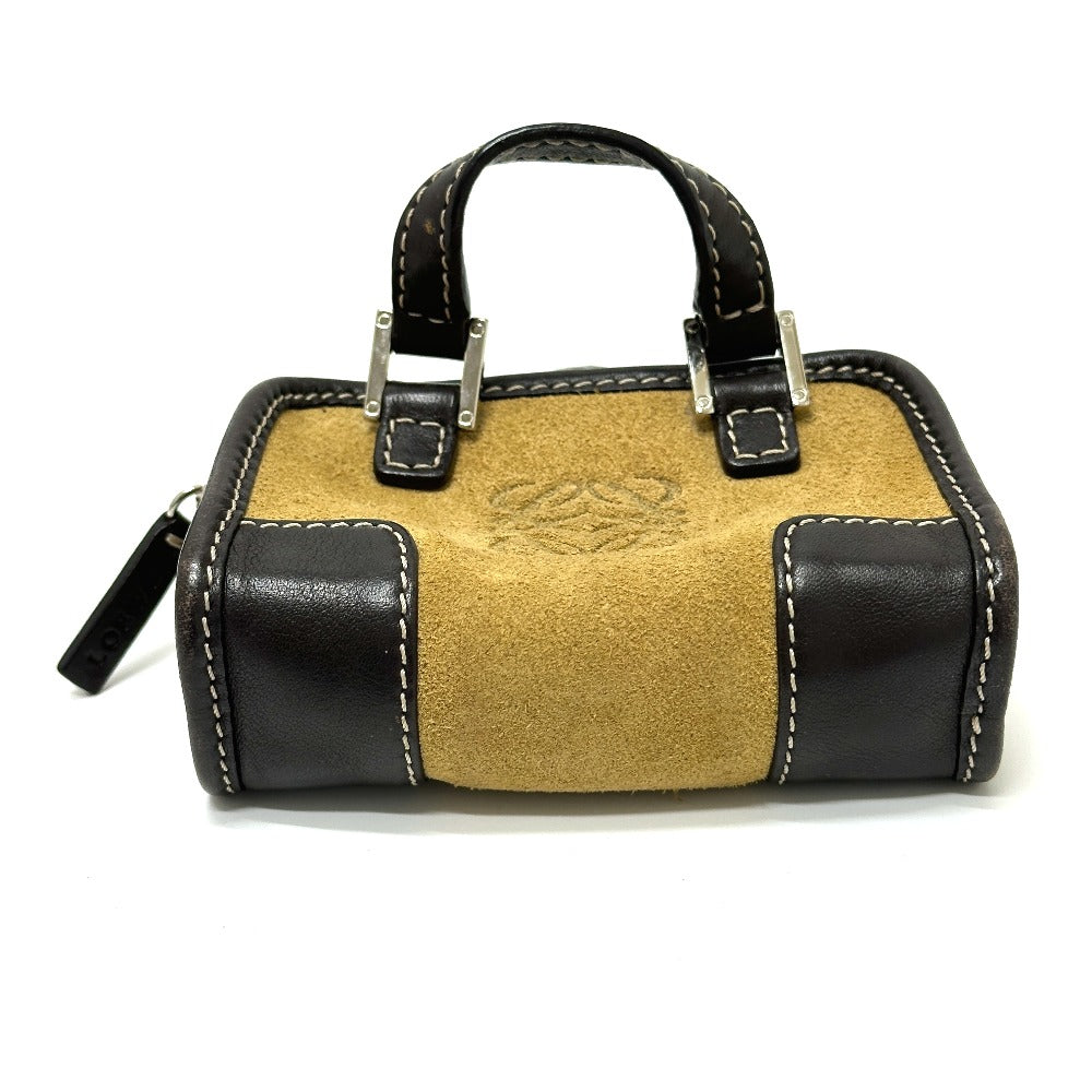 LOEWE Handbag 290612 suede beige Amazonas Micromini