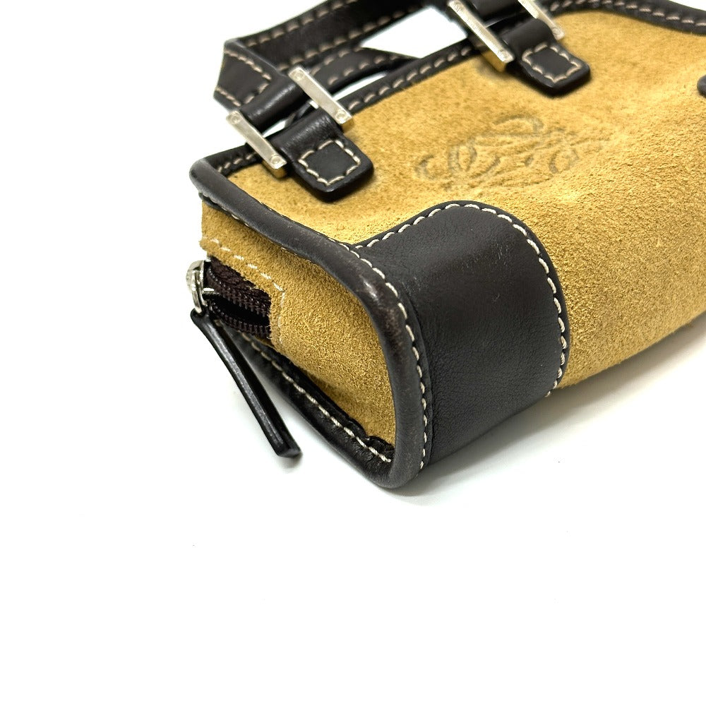 LOEWE Handbag 290612 suede beige Amazonas Micromini