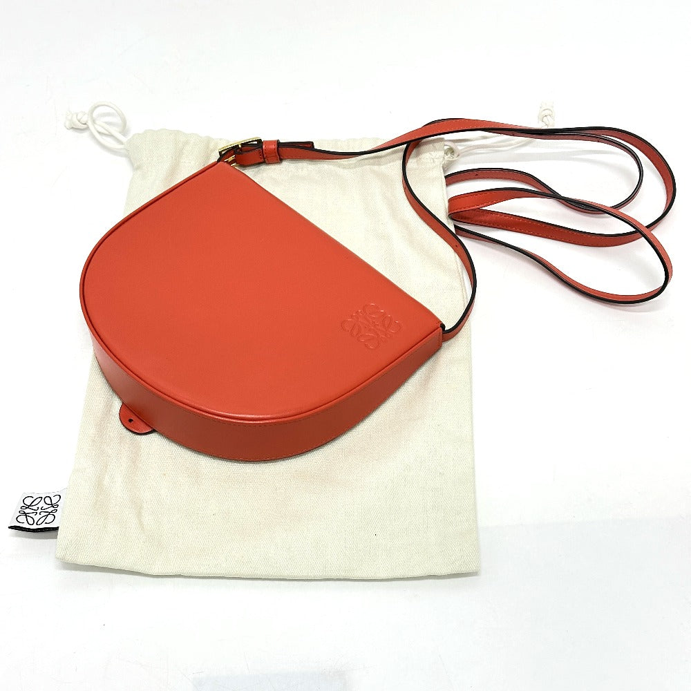 LOEWE Shoulder Bag leather Orange Anagram Heels