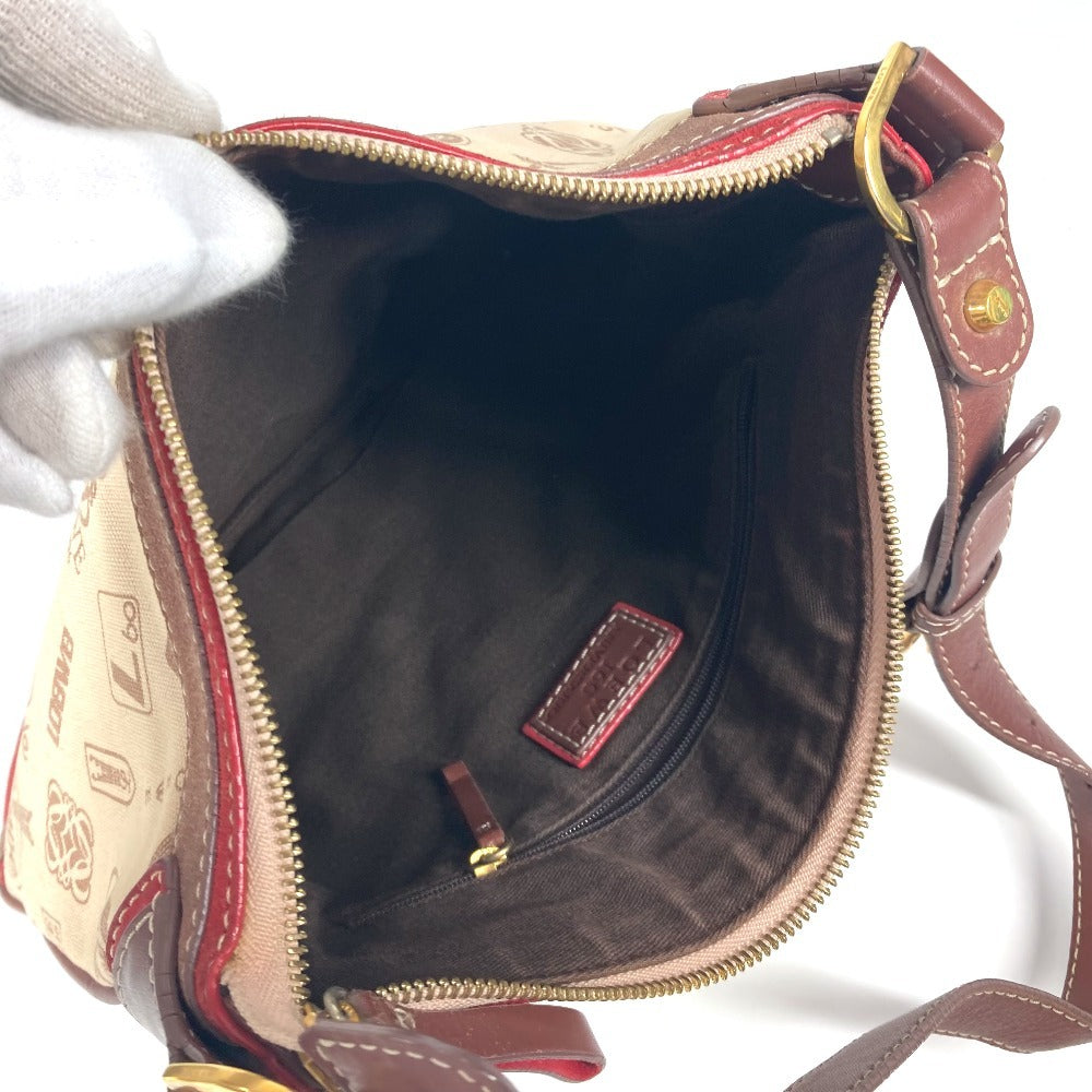 LOEWE Shoulder Bag canvas beige 160th anniversary Women Used Authentic