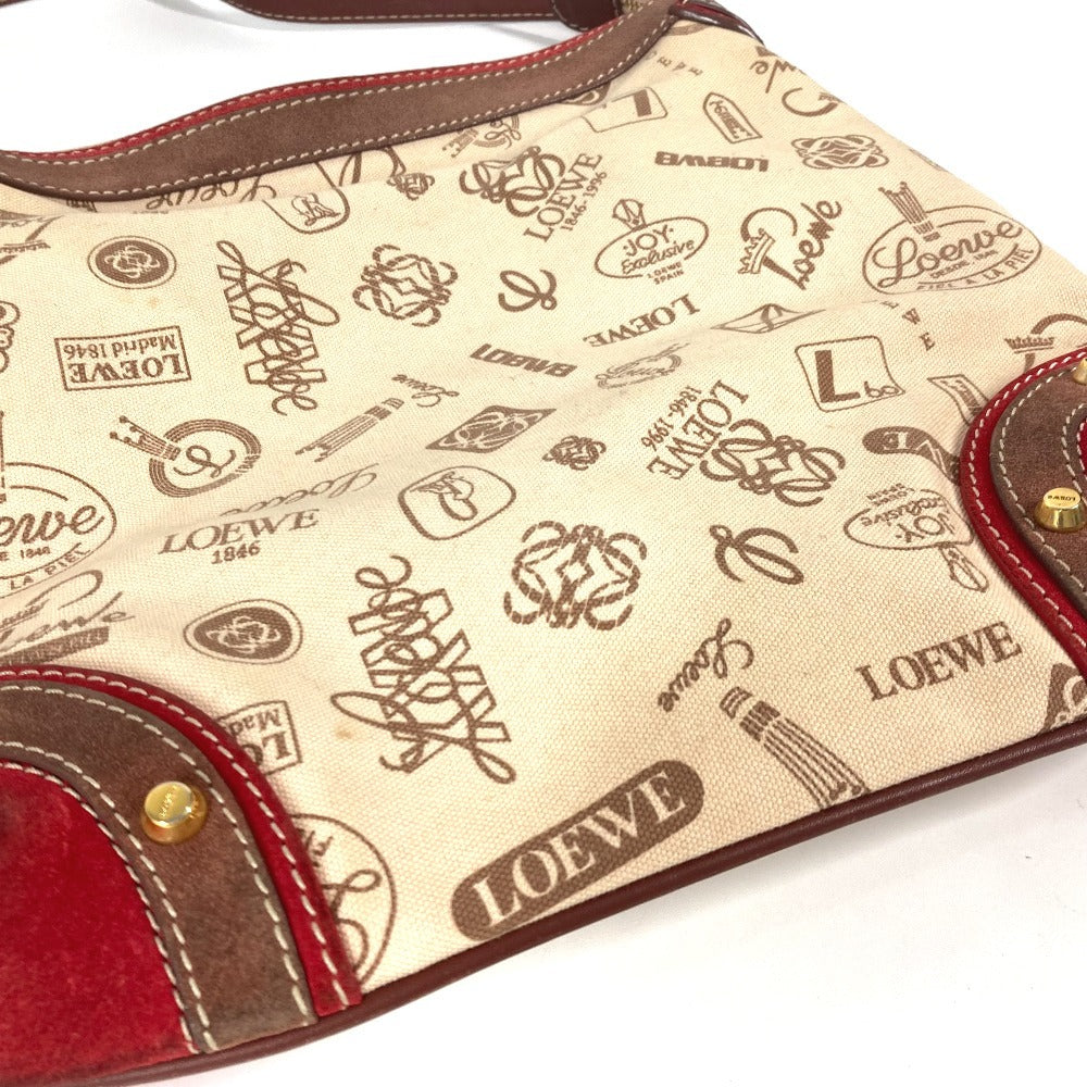 LOEWE Shoulder Bag canvas beige 160th anniversary Women Used Authentic