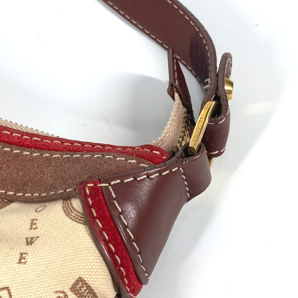 LOEWE Shoulder Bag canvas beige 160th anniversary Women Used Authentic