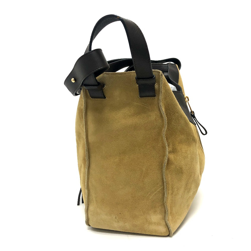 LOEWE Handbag Leather / suede beige Hammock large