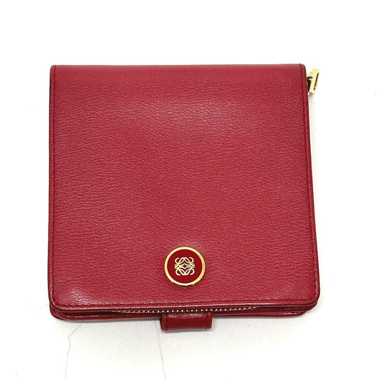 LOEWE Folded wallet leather Red logo