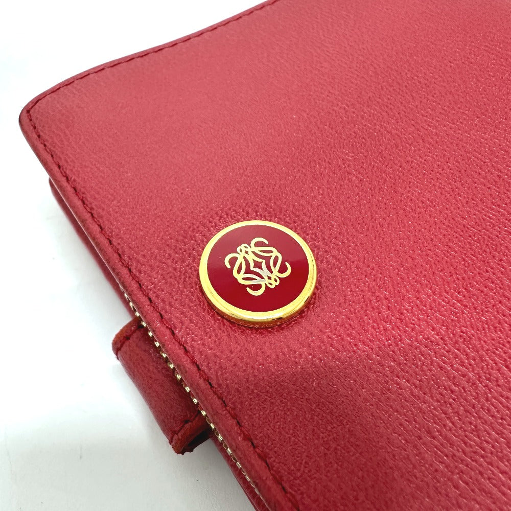 LOEWE Folded wallet leather Red logo