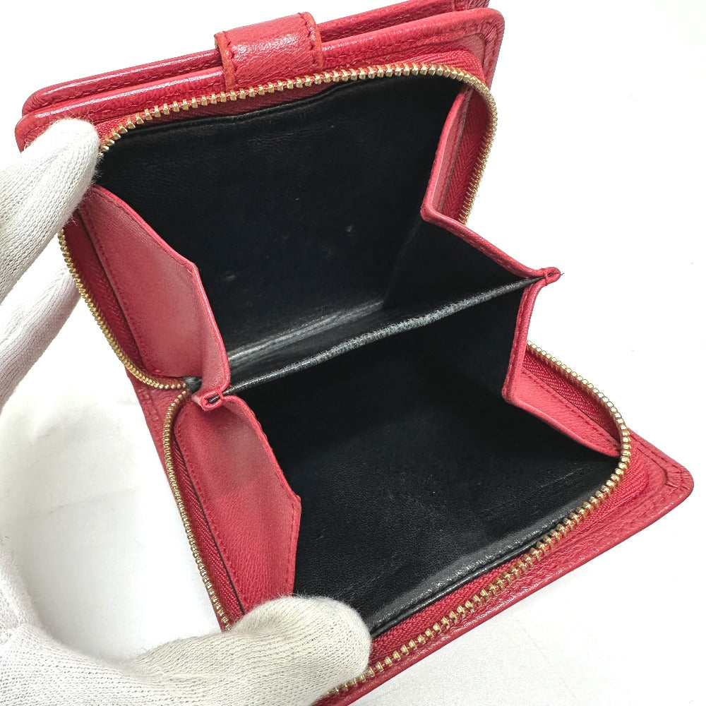 LOEWE Folded wallet leather Red logo