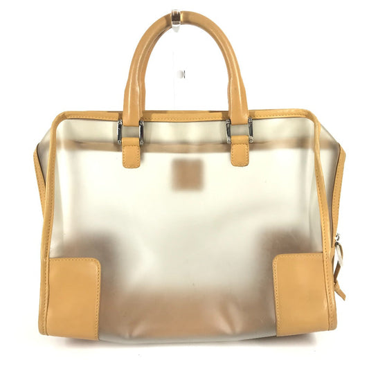 LOEWE Handbag Plastics/Leather beige 160th anniversary limited