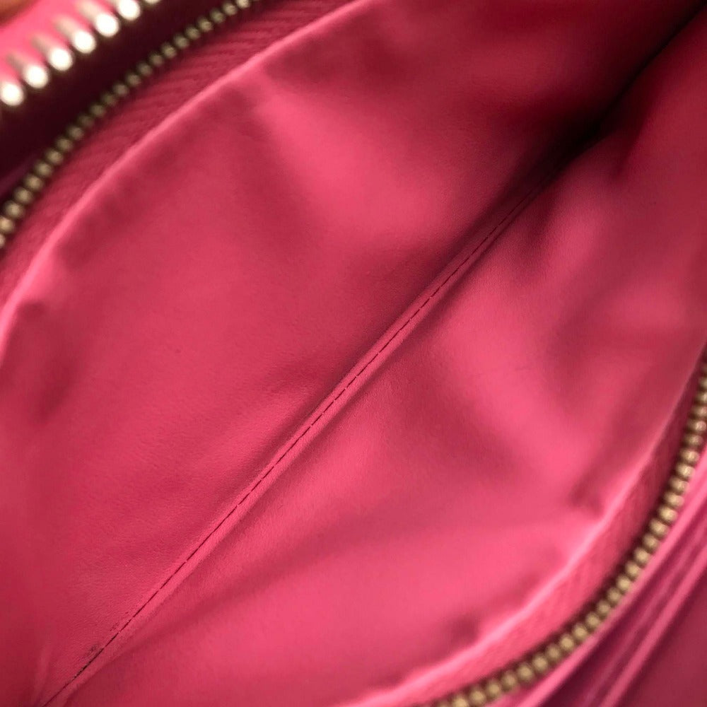 LOUIS VUITTON Long Wallet Purse M9147F Patent leather pink Monogram Vernis Zip Around long wallet Women Used Authentic