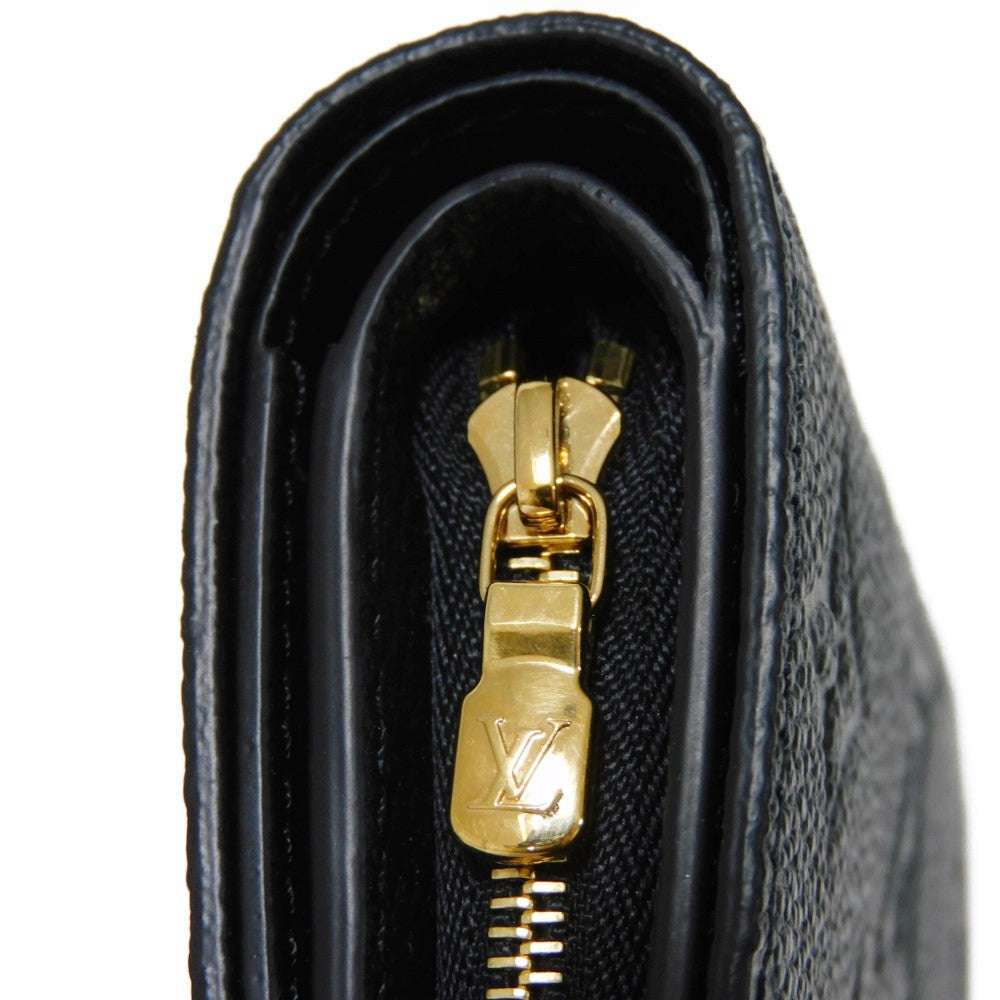 LOUIS VUITTON Bifold Wallet M80151 Implant leather (monogram embossed) Noir Monogram Unplant Portefeuille Claire