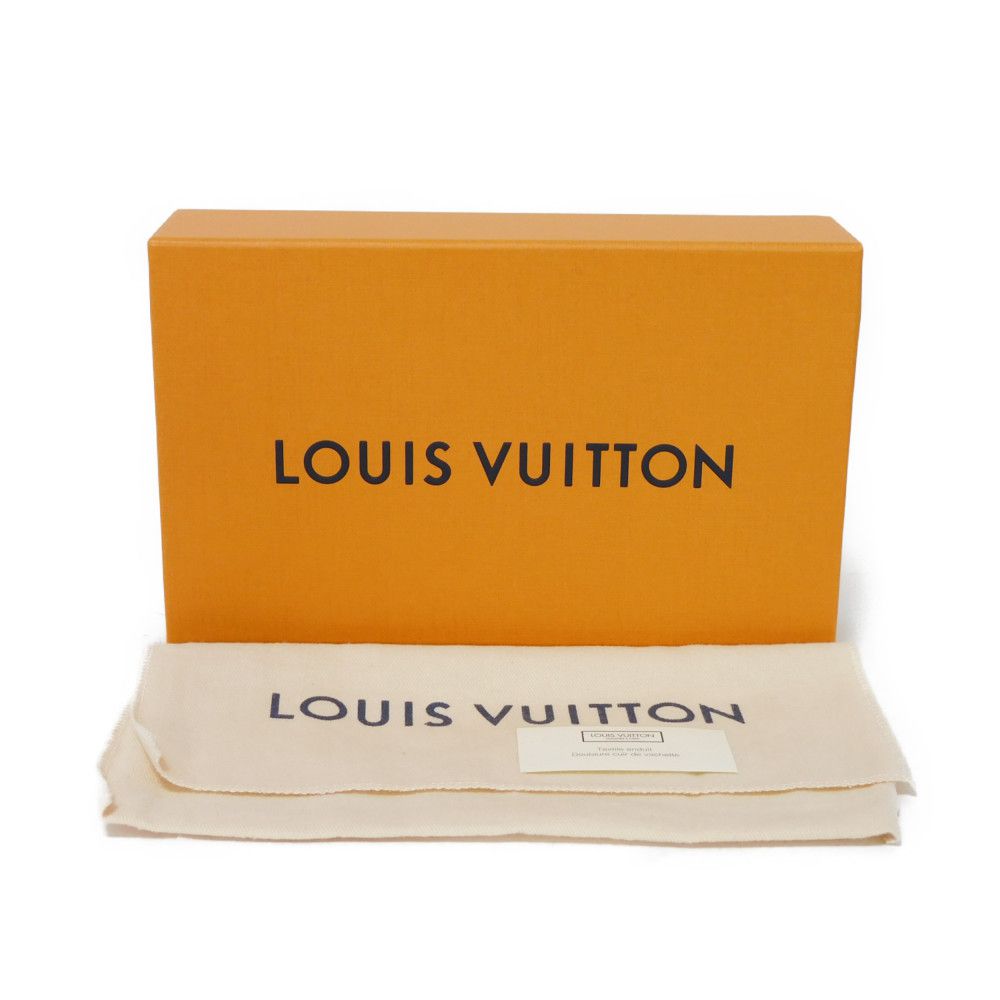 LOUIS VUITTON Long Wallet Purse N60249 Damier canvas x grain leather (embossed) Rose valerine New Brown Gold Pink Bifold Wallet Damier Studs Portefeuille Sarah Women Used Authentic