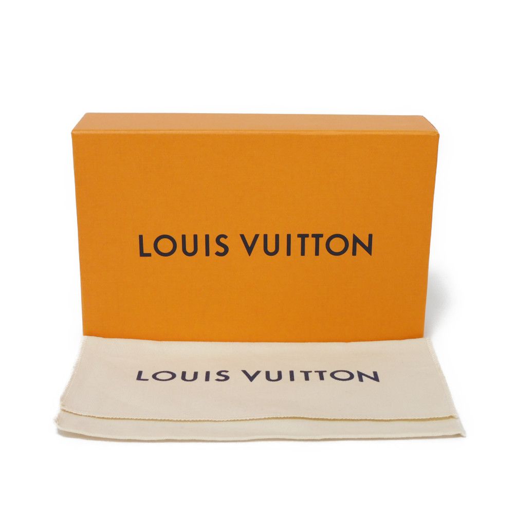 LOUIS VUITTON Long Wallet Purse M63230 Epi Leather x grain leather Rouge LV Logo FIFA World Cup Soccer Red New Bifold Wallet Epi Portefeuille Braza mens Used Authentic