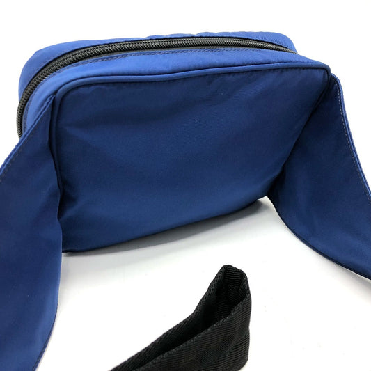 PRADA Waist bag 2VL001 Nylon blue Triangle logo