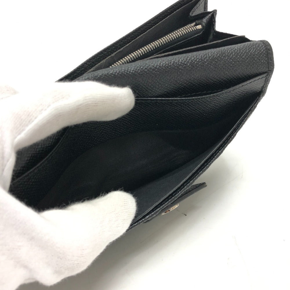 PRADA Long Wallet Purse 1ML157 leather black logo