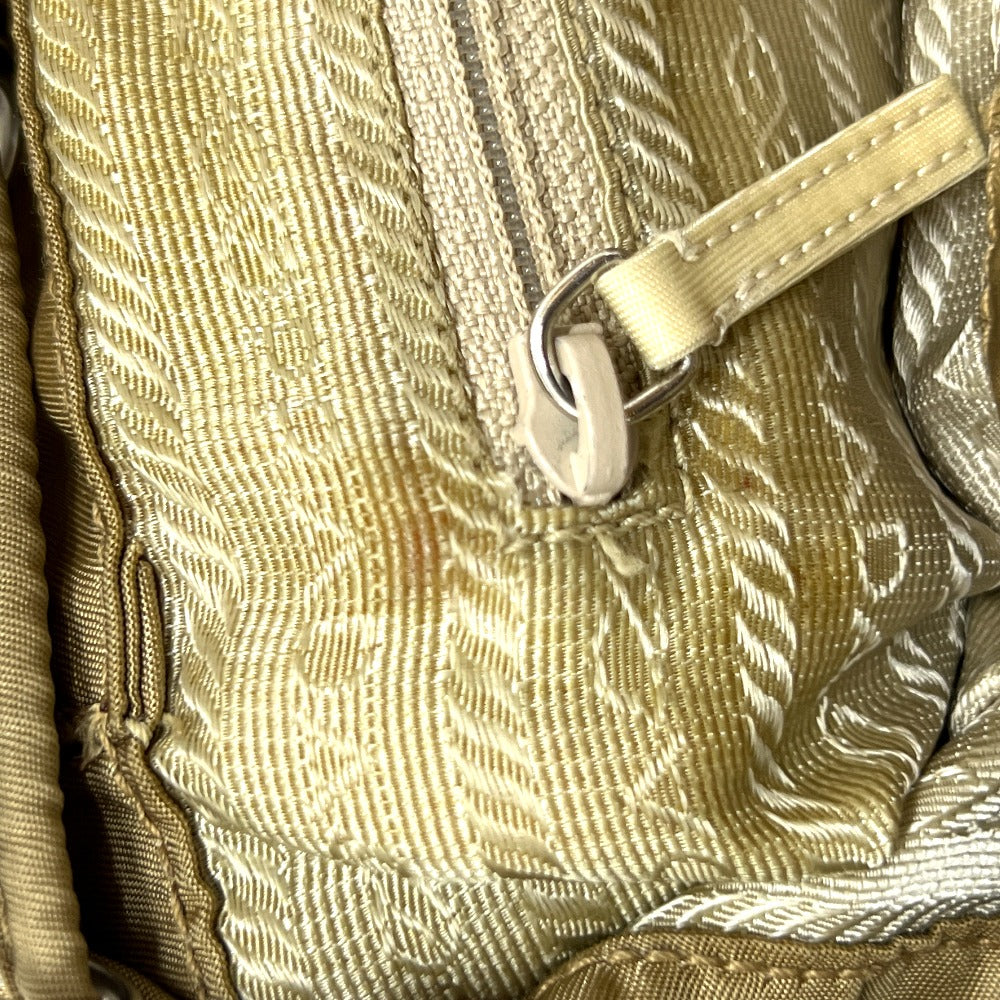 PRADA Backpack Nylon Brown With logo