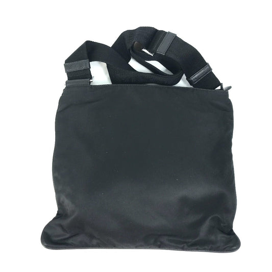 PRADA Shoulder Bag 2VH053 Nylon / leather black Bag Triangle logo mens Used Authentic