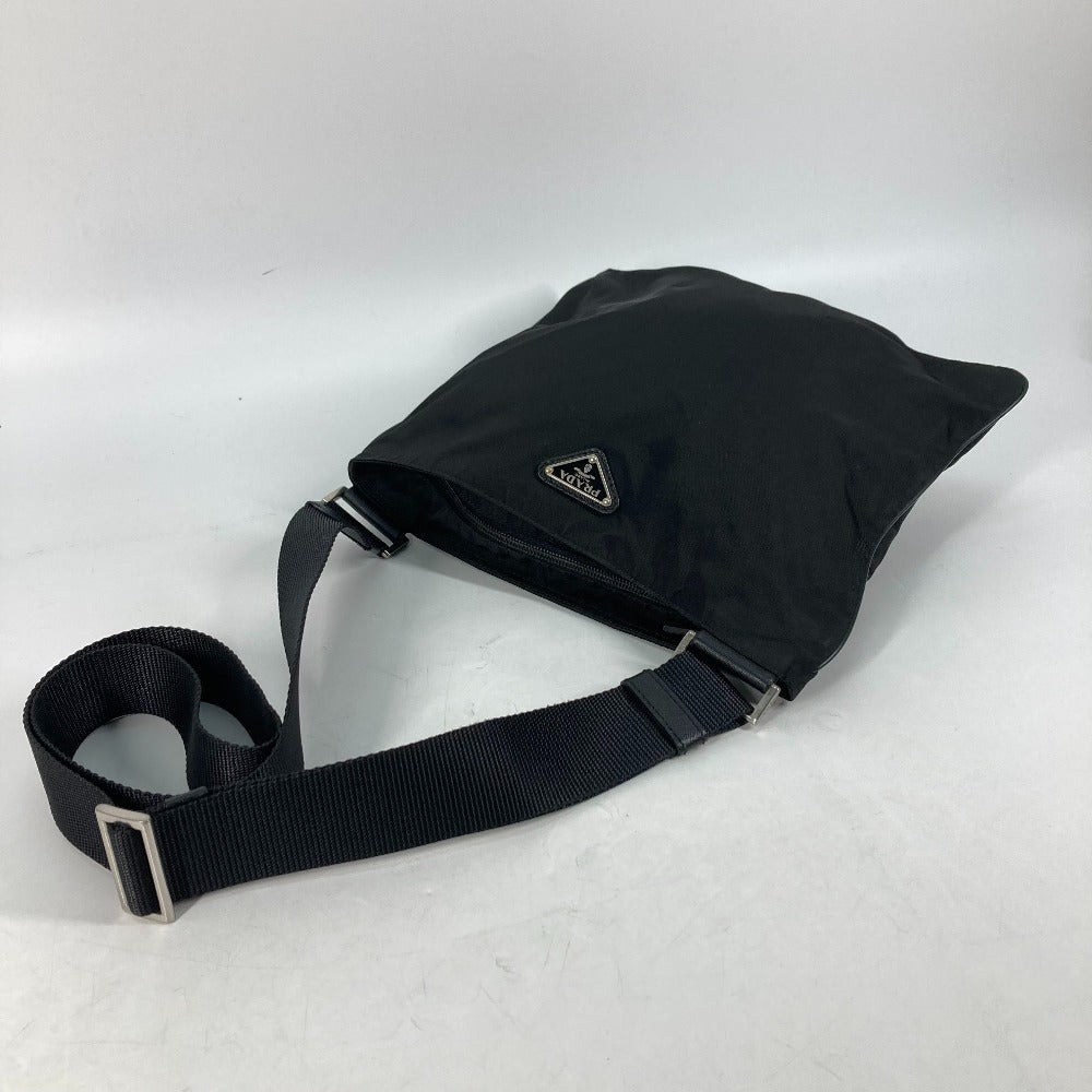 PRADA Shoulder Bag Nylon black Crossbody pochette bag