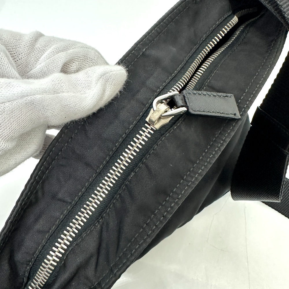 PRADA Shoulder Bag VA0859 Nylon black Triangle Plate Skull
