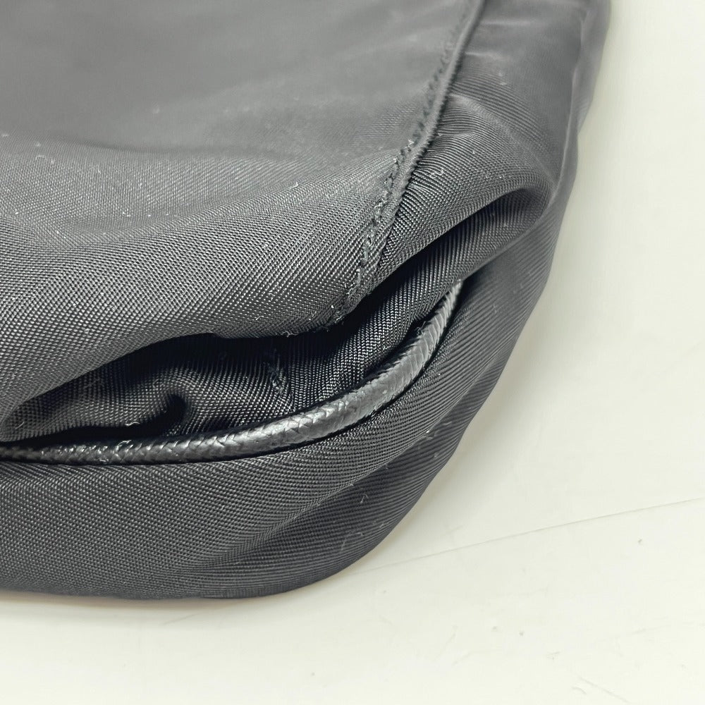PRADA Shoulder Bag VA0251 Nylon black triangle plate