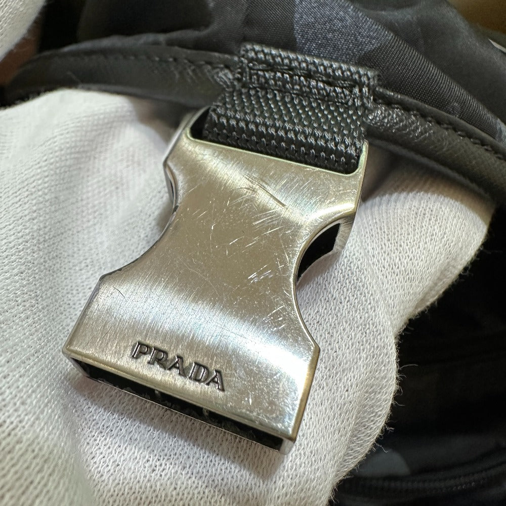 PRADA Sling bag 2VH991 Nylon blue Triangle logo camouflage