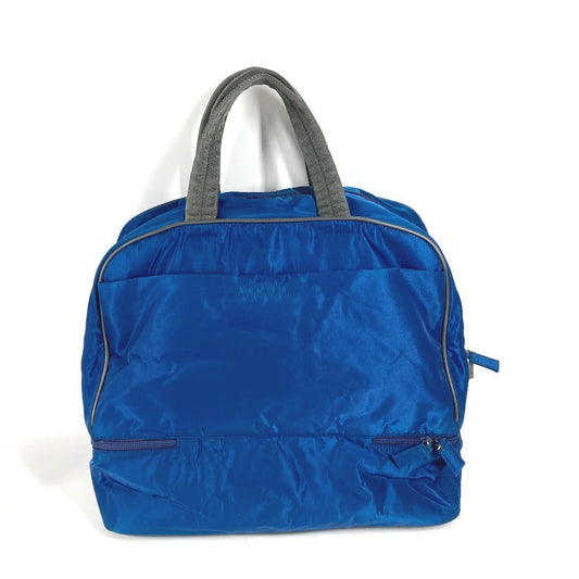 PRADA Boston Duffel bag V300 Nylon blue Sports logo