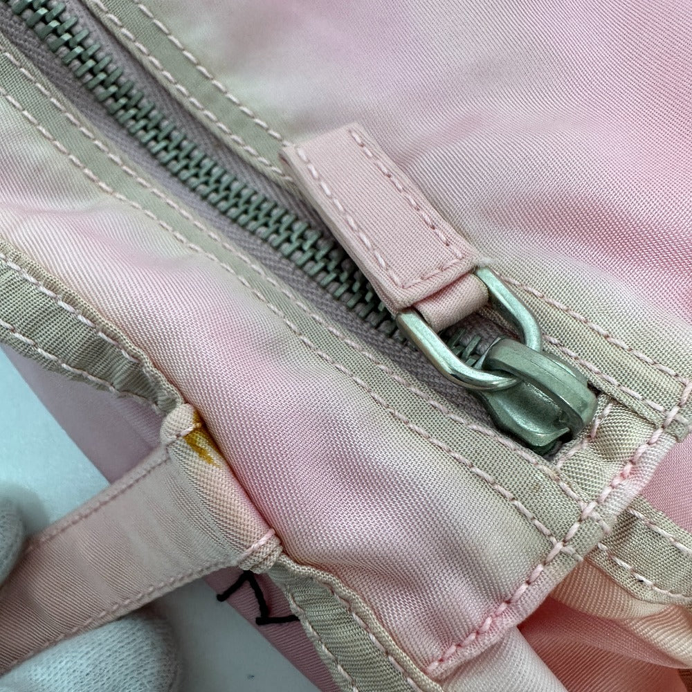 PRADA Tote Bag BR2897 Nylon pink robot Women Used Authentic