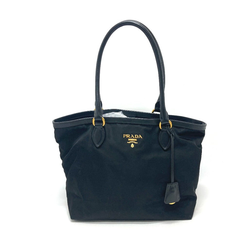 PRADA Tote Bag 1BG159 Nylon black TESSUTO Women Used Authentic