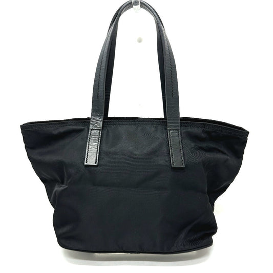 PRADA Handbag Nylon black Triangular plate