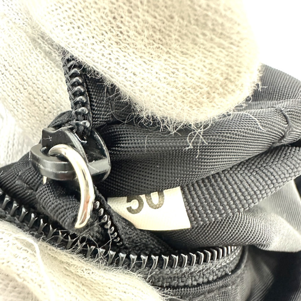 PRADA Tote Bag Nylon black Triangular plate