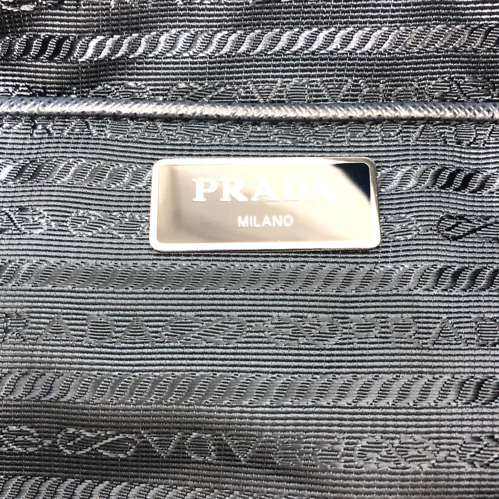 PRADA Shoulder Bag 1BG189 Nylon Navy Triangle logo Tote Bag/Crossbody