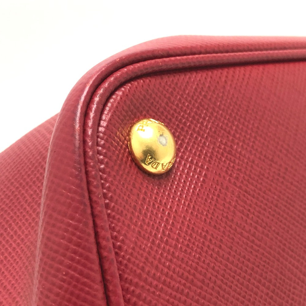 PRADA Handbag BN2729 Safiano leather Red Front pocket Women Secondhand Authentic