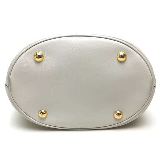 PRADA Shoulder Bag B2442B leather yellow Saffiano Lux Women Used Authentic