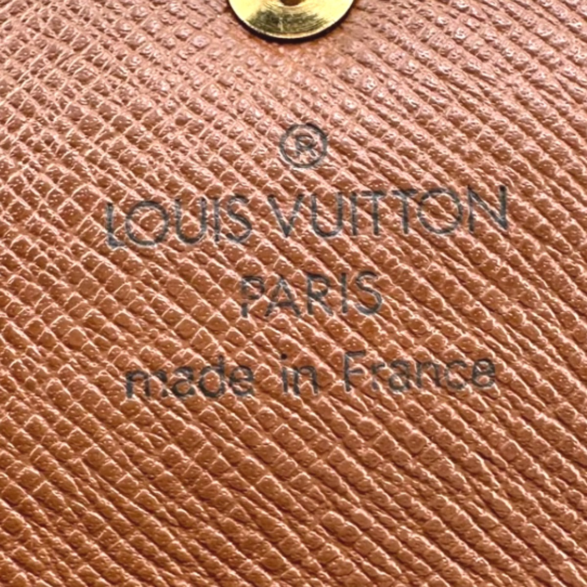LOUIS VUITTON Long Wallet Purse M61725 Monogram canvas Brown With zipper Monogram Pochette Portonecredi Women(Unisex) Used Authentic