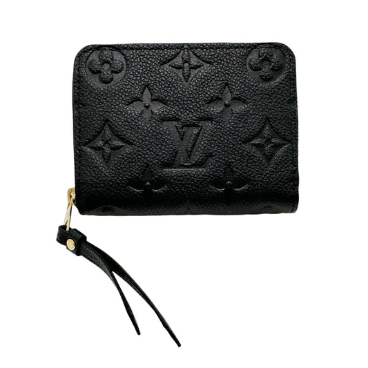 LOUIS VUITTON Coin case M60574 Monogram Ann Platt Noir Coin Pocket Monogram Zip around purse unisex(Unisex) Used Authentic
