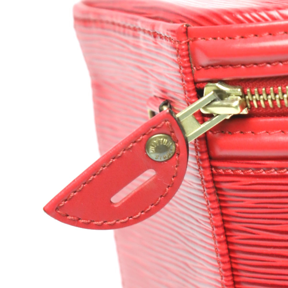 LOUIS VUITTON Handbag M48037 Epi Leather Castarian red Handbag Epi Cannes Women Used Authentic