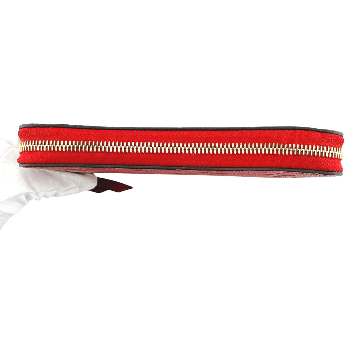 LOUIS VUITTON Long Wallet Purse M60737 Monogram Ann Platt Red Zippered wallet Monogram Zippy wallet unisex(Unisex) Used Authentic
