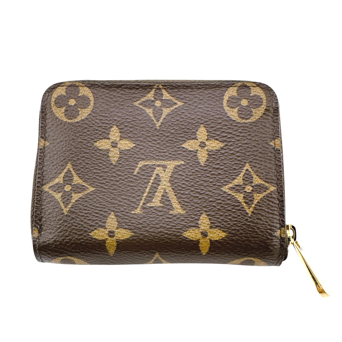 LOUIS VUITTON Coin case M60067 Monogram canvas Brown Coin case Monogram Zip around purse unisex(Unisex) Used Authentic