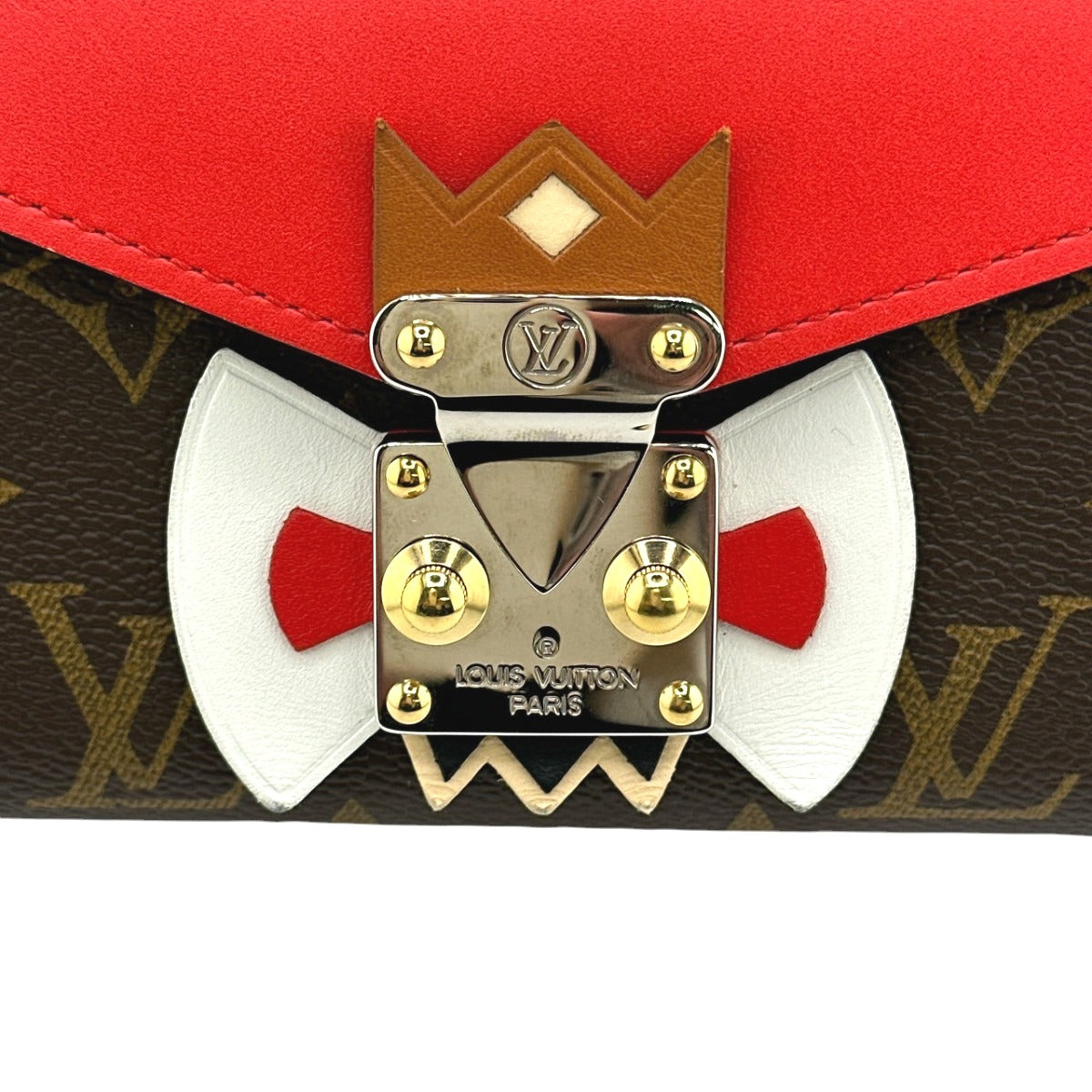 LOUIS VUITTON Long Wallet Purse M60791 Monogram canvas Brown Long Wallet Purse Monogram Portefeuille Sarah Tribal Mask Women Used Authentic