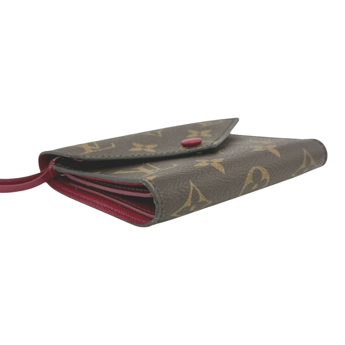 LOUIS VUITTON Coin case M41938 Monogram canvas Red Coin purse with Card Case Monogram Portefeuille Victorine Women Used Authentic