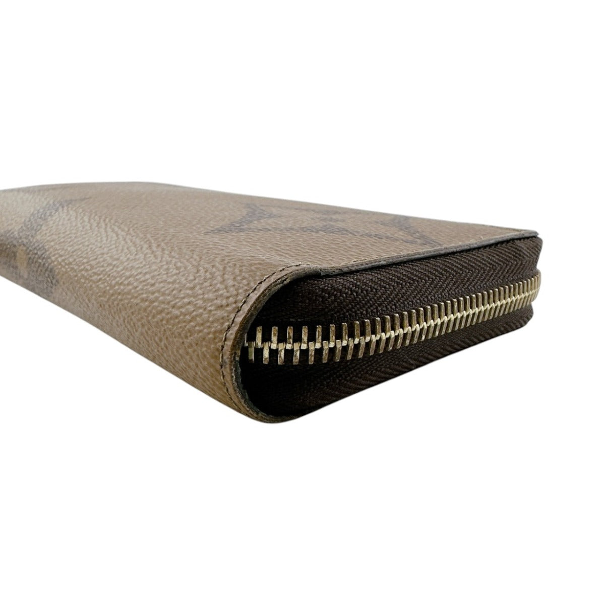 LOUIS VUITTON Long Wallet Purse M69353 Monogram canvas Brown Giant reverse Monogram Zippy wallet unisex(Unisex) Used Authentic