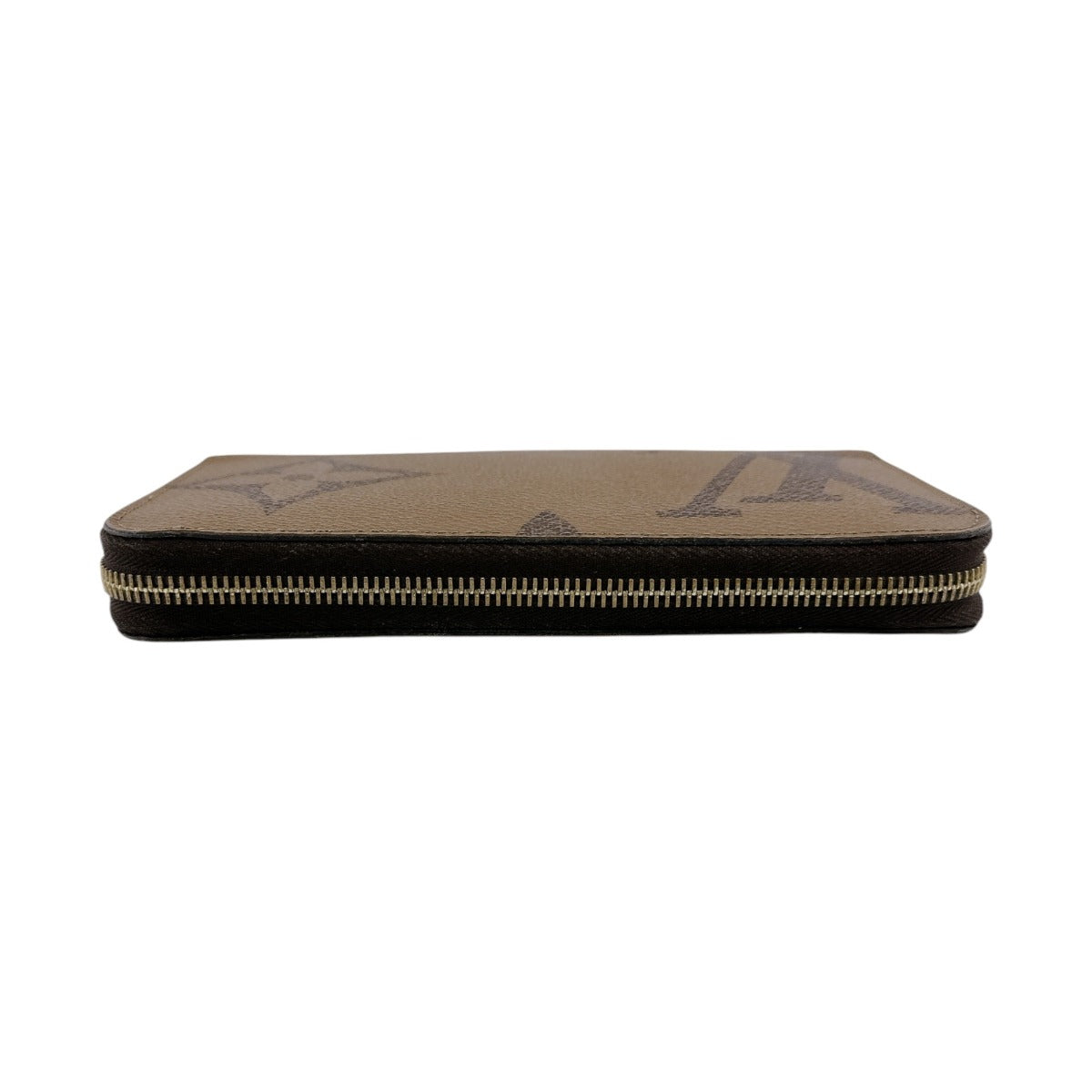 LOUIS VUITTON Long Wallet Purse M69353 Monogram canvas Brown Giant reverse Monogram Zippy wallet unisex(Unisex) Used Authentic