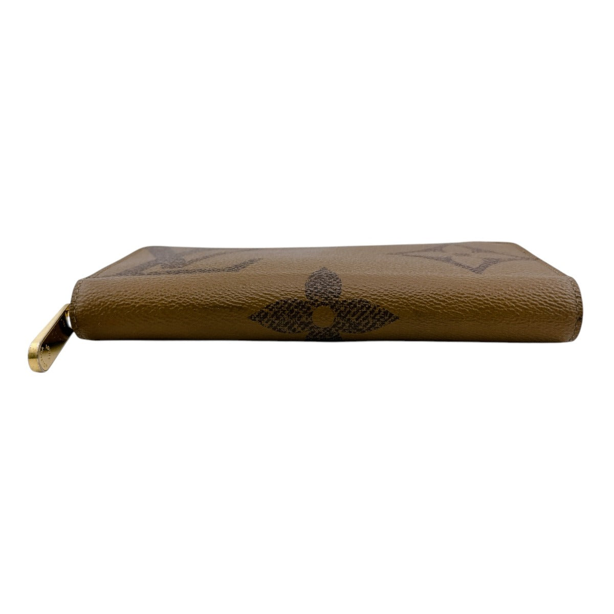 LOUIS VUITTON Long Wallet Purse M69353 Monogram canvas Brown Giant reverse Monogram Zippy wallet unisex(Unisex) Used Authentic