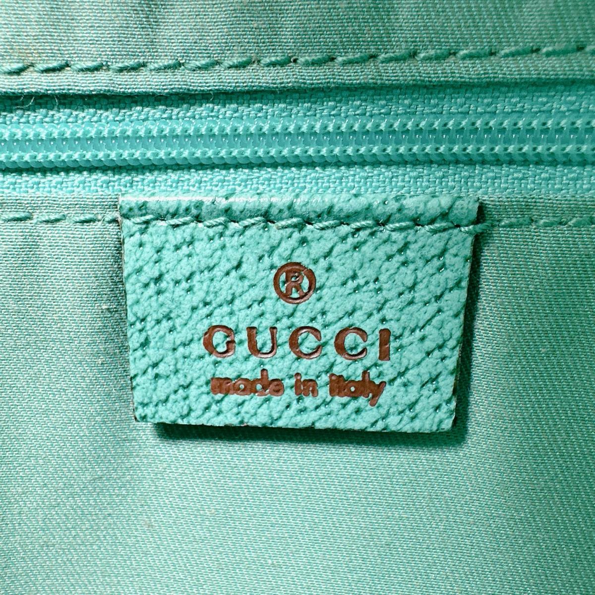 GUCCI Tote Bag 113019 3444 GG canvas green GG canvas