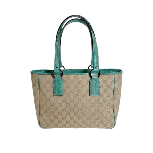 GUCCI Tote Bag 113019 3444 GG canvas green GG canvas