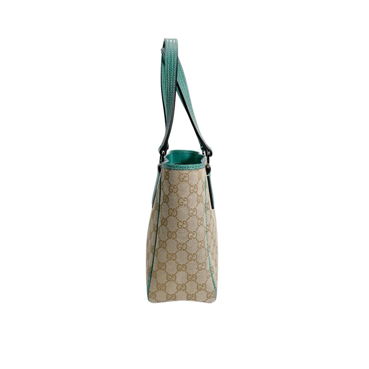 GUCCI Tote Bag 113019 3444 GG canvas green GG canvas