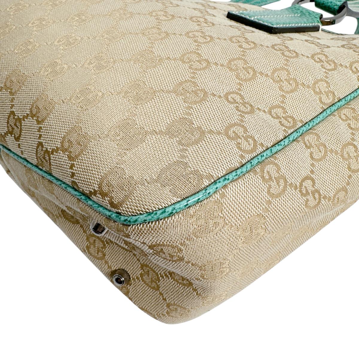 GUCCI Tote Bag 113019 3444 GG canvas green GG canvas